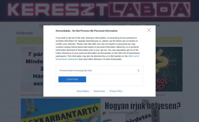 keresztlabda.hu screenshot