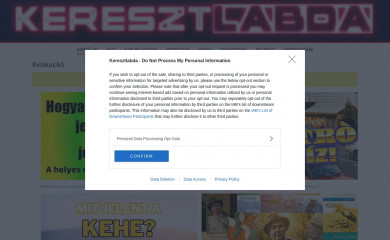 keresztlabda.hu screenshot