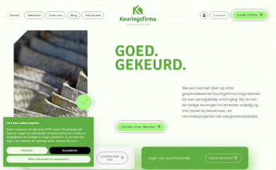 keuringsfirma.be screenshot