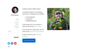 kevinespiritu.com screenshot