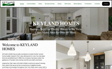 keylandhomes.com screenshot