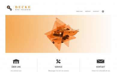 kfz-becke.de screenshot