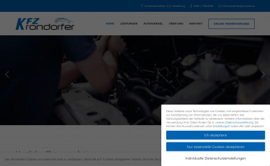 kfz-krondorfer.at screenshot