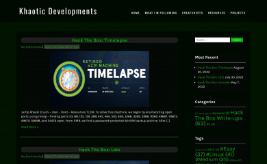 khaoticdev.net screenshot