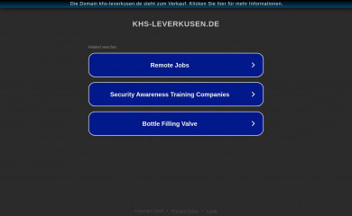 khs-leverkusen.de screenshot