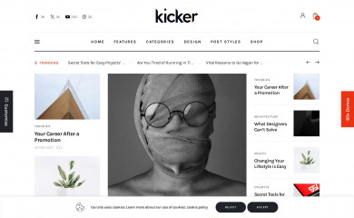 https://kicker.axiomthemes.com/ screenshot