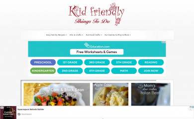 kidfriendlythingstodo.com screenshot