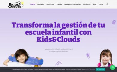 kidsnclouds.es screenshot