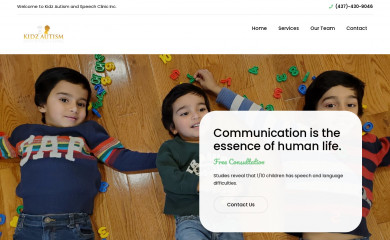 kidzautismandspeechclinic.ca screenshot