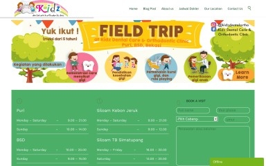 kidzdental.co.id screenshot