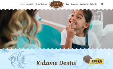 kidzonedental.com screenshot