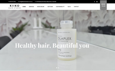 kiikohairstudio.com.au screenshot
