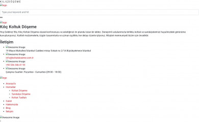 kilicdoseme.com.tr screenshot