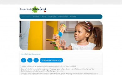 kinderaerzte-kleefeld.de screenshot