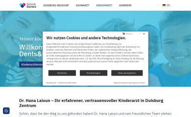 kinderarzt-duisburg.de screenshot
