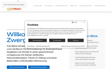 kinderbetreuung-zwergenhaus.de screenshot