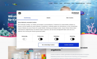 kinderzahnarztpraxis-brun.de screenshot