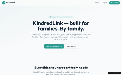kindredlink.com.au screenshot