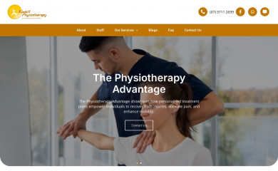 kinectphysio.com.au screenshot