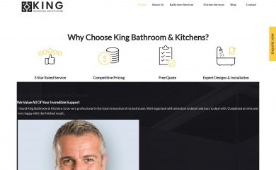 kingbathroomandkitchens.com.au screenshot