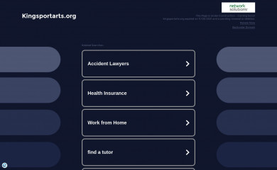 kingsportarts.org screenshot