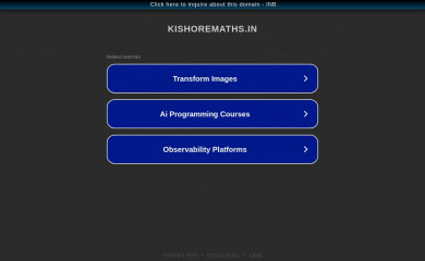 kishoremaths.in screenshot