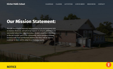 kircherschool.org screenshot