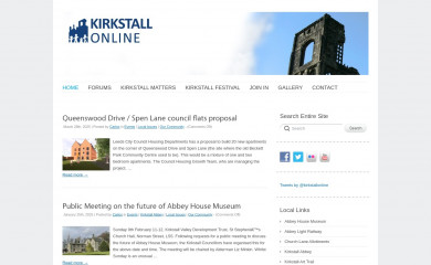kirkstall.org.uk screenshot
