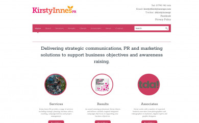 kirstyinnespr.com screenshot
