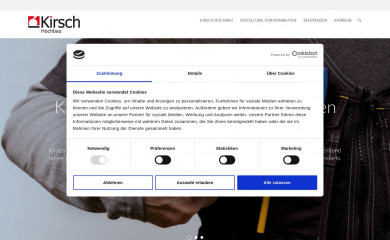 kirsch-bau.com screenshot