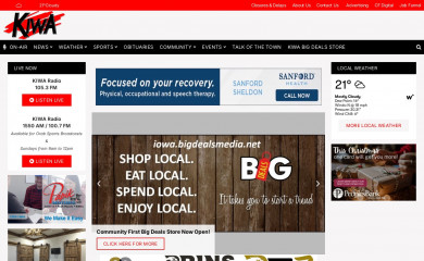 kiwaradio.com screenshot