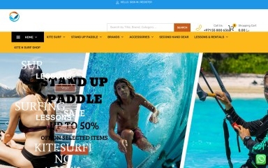 kiteandsurf.ae screenshot
