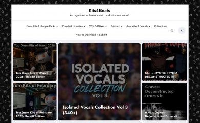 kits4beats.com screenshot