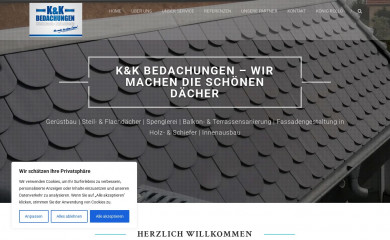 kk-bedachungen.com screenshot