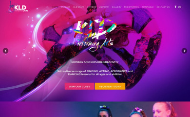 kldperformingarts.com.au screenshot