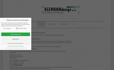 klemanndesign.de screenshot