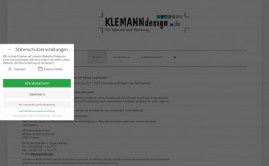 klemanndesign.de screenshot