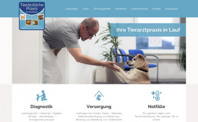 kleintierpraxis-lauf.de screenshot