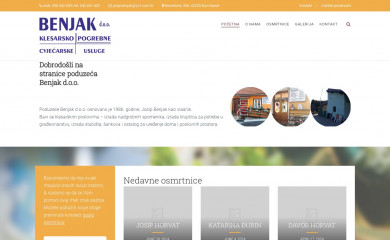 klesarstvo-pogrebnobenjak.hr screenshot