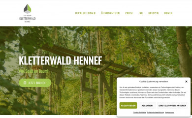 kletterwald-hennef.de screenshot