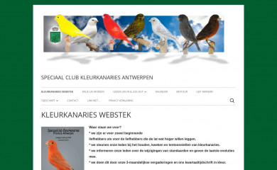 kleurkanaries.be screenshot