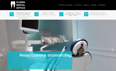 klimekdentaloffice.com screenshot