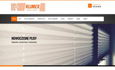 klimexrolety.pl screenshot