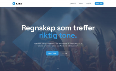 klikkregnskap.no screenshot