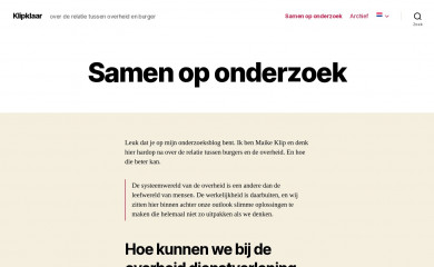 klipklaar.nl screenshot