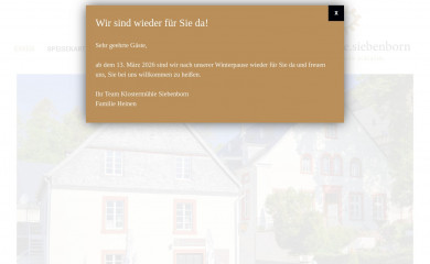 klostermuehle-siebenborn.de screenshot
