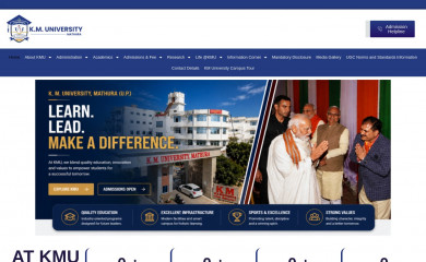 kmu.edu.in screenshot