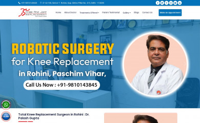 kneejointsreplacement.com screenshot