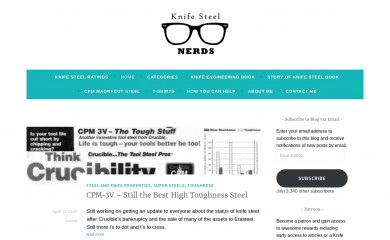 knifesteelnerds.com screenshot