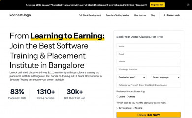 kodnest.com screenshot